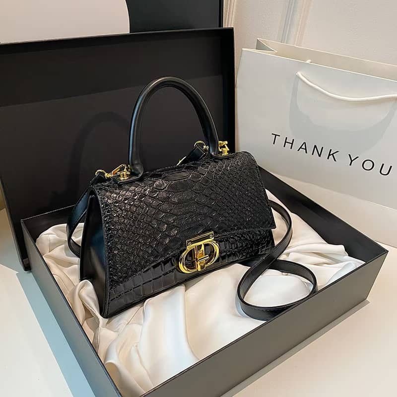 Crocodile Pattern European American Style Handbag for Autumn Weddings MH0009