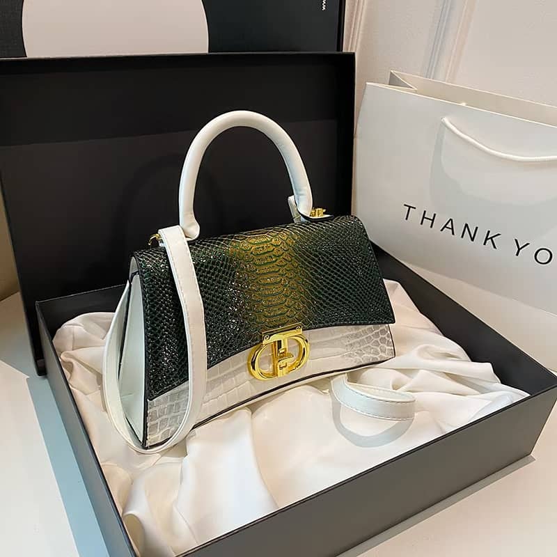 Crocodile Pattern European American Style Handbag for Autumn Weddings MH0009