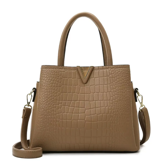 Crocodile Large Capacity Woman Fashion Design Bag Pu Leather Single Shoulder Tote Handbag MH00064