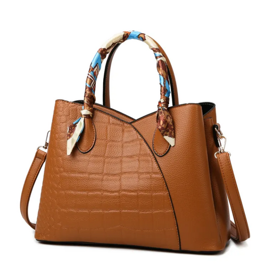 Elegance Simple Casual Ladies Shopper Tote Bag PU Leather Handbag for Women MH00033