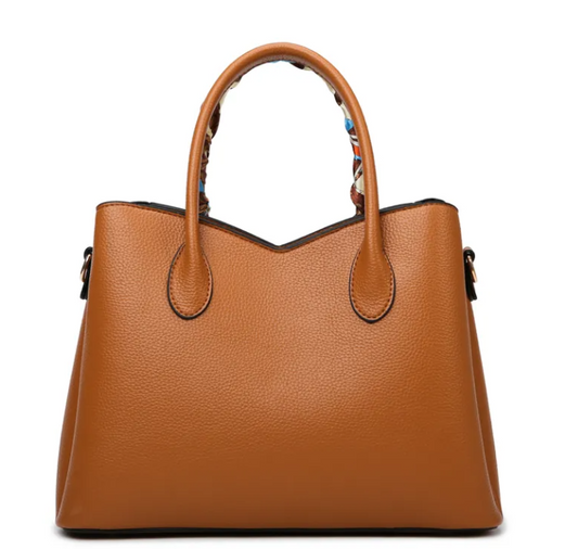 Elegance Simple Casual Ladies Shopper Tote Bag PU Leather Handbag for Women MH00033