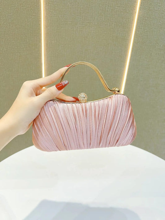 Clutch Bag Women's Chain Shoulder Bag Apricot Evening Handbag Custom Wholesale Evening Bags for Women bag MH00052
