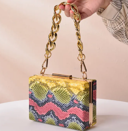 Clutches and Evening Bags Ladies square Women Clutch Bag for Party Chain Women Shoulder Crossbody Handbag  MH00055